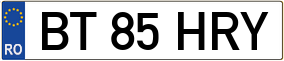Truck License Plate